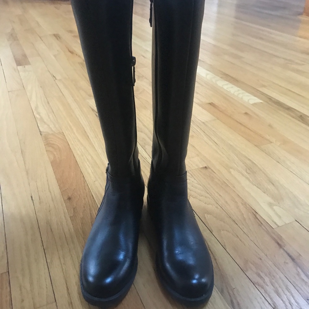 Knee high black boots